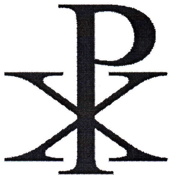 Christusmonogramm aus den griechischen Buchstaben Chi und Rho